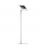 Fixed VESA Floor Stand - iPad 2, 3 & 4 - White [Full Front Isometric View]