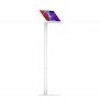 Fixed VESA Floor Stand - 12.9-inch iPad Pro 4th Gen - White [Full Front Isometric View]