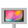 Fixed VESA Floor Stand - Samsung Galaxy Tab A 10.1 (2019 version) - Light Grey [Tablet Front 45 Degrees]
