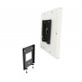 Permanent Fixed Glass Mount - iPad Air 1 & 2, 9.7-inch iPad Pro - White [Assembly View 1]
