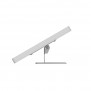 Adjustable Tilt Surface Mount - iPad 2, 3 & 4 - Light Grey [Side View -45 Degrees]