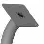 Fixed VESA Floor Stand - Silver [Front Iso Head View]
