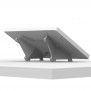 Flippable Desk Stand Enclosued 13" iPad Air (M2, M3) + 12.9" iPad Pro Gen 3/4/5/6 [Back Iso View] - White