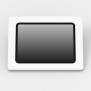 Foldable Kick Stand Enclosed Samsung Galaxy Tab A 7.0 (2016 version) Mount [Front Tilted View] - White