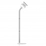 Fixed VESA Floor Stand - iPad Mini (6th Gen) - Light Grey [Full Assembly Side View]