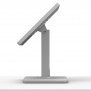 Portable 360 Rotating & Tilting Enclosed iPad Pro 13" (M4) Stand at 45º Tilt Backward [Side Ortho View] - Light Grey