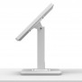 Portable 360 Rotating & Tilting Enclosed iPad Pro 13" (M4) Stand at 45º Tilt Backward [Side Ortho View] - White