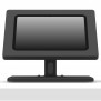 Portable 360 Rotating & Tilting Enclosed 10.2" iPad 7th, 8th & 9th Gen Stand [Front Ortho View] - Black