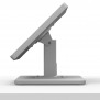 Portable 360 Rotating & Tilting Enclosed iPad Mini 1, 2 & 3 Stand at 45º Tilt Backward [Side Ortho View] - Light Grey