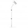 Fixed VESA Floor Stand - 10.9-inch iPad 10th Gen - White [Full Assembly Side View]