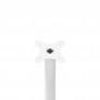 Fixed VESA Floor Stand - White [Full Side View]
