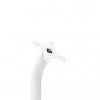 Fixed VESA Floor Stand - White [Front Iso Head View]