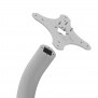 Fixed VESA Floor Stand - Light Grey [Assembly Head View]