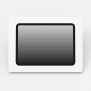 Foldable Kick Stand Enclosed Microsoft Surface Pro 12 in. Mount [Front Tilted View] - White