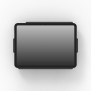 Fixed Slim VESA Wall Mount - Generic Tablet - Black [Front View]