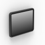 Fixed Lite Samsung Galaxy Tab A11+ 11" Wall Mount [Front Iso View] - Black