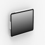Fixed Slim VESA Wall Mount - Generic Tablet - White [Isometric View]