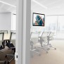 Removable Fixed Glass Mount - Samsung Galaxy Tab A8 10.5 - White [Isometric View]
