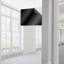 Black Custom cut vinyl - Behind White Enclosure