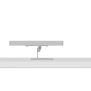 Adjustable Tilt Surface Mount - Microsoft Surface Pro 9 - Light Grey [Side View Horizontal]