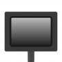 Enclosure Detail | Enclosed Samsung Galaxy Tab A11+ 11" Fixed Floor Stand [Front Top Ortho View] - Black