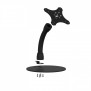 Flexible Desk / Table Stand [Front Exploded Iso View] - Black