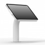 Fixed Open Lenovo Tab M8 (Gen 4) Desk / Table Surface Mount [Front Iso View] - White