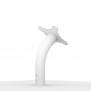Fixed Desk / Table Surface Mounting Bracket [Rear Iso View] - White