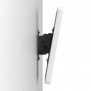 Angled Down | Tilting Enclosed Samsung Galaxy Tab A11+ 11" Wall Mount [Side Ortho View] - White