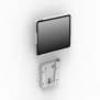 Disassembled View | OpenVESA  Samsung Galaxy Tab S6 Lite 10.4 ChargeDOCK Wall Mount [Front Iso View] - White