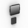 Disassembled View | OpenVESA  Lenovo Tab P11 Gen 2 EZ ChargeDOCK Wall Mount [Front Iso View] - Black