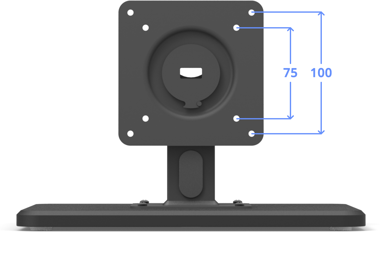 VESA 100-75 Compatible Surface Mount