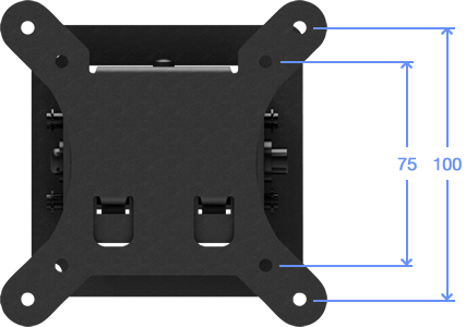 VESA 100-75 Compatible Wall Mount