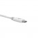 VidaPower High-Wattage USB-C to Lightning 90 degree Cable (White) - Straight USB-C End / Front Iso View