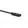 VidaPower High-Wattage USB-C Extension Cable (Black) - Female USB End / Front Iso View