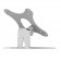 Adjustable Flip Surface VESA Mount - Light Grey