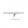 Adjustable Tilt Surface Mount - iPad 2, 3 & 4 - Light Grey [Side View Horizontal]