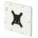 Tilting VESA Wall Mount - iPad 2, 3, 4 - White [Back Isometric View]