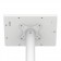 Fixed VESA Floor Stand - iPad 2, 3 & 4 - White [Tablet Back View]
