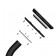 Fixed VESA Floor Stand - iPad Mini 1, 2 & 3 - Black [Tablet Assembly Side View]