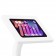 Fixed VESA Floor Stand - iPad Mini (6th Gen) - White [Tablet Front Isometric View]
