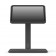 Portable 360 Rotating & Tilting VESALite Microsoft Surface Pro 12 in. Stand [Front Ortho View] - Black