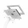 Fixed VESA Floor Stand - iPad Mini (6th Gen) - White [Tablet Assembly Isometric View]