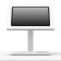 Portable 360 Rotating & Tilting Enclosed Microsoft Surface Pro 8 & Pro X Stand [Front Ortho View] - White