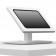 Portable 360 Rotating & Tilting Enclosed iPad Air 1, Air 2, Pro 9.7, & iPad 9.7 (5th / 6th Gen) Stand [Front Iso View] - White