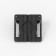 Foldable Kick Stand - No Tablet Enclosure [Front Tilted View] - Black