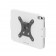 Tilting VESA Wall Mount - Generic Tablet - White [Back Isometric View]