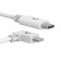 VidaPower High-Wattage USB-C to Lightning 90 degree Cable (White) - Both Ends / Iso View