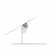 Adjustable Flip Mounting Bracket with Backward Tilt [Side Ortho View] - White