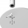Base Plate Detail | Fixed Floor Stand [Rear Exploded Iso View] - White